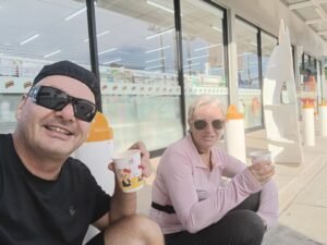 Joanna and Maurice at the 7/11 Thailand