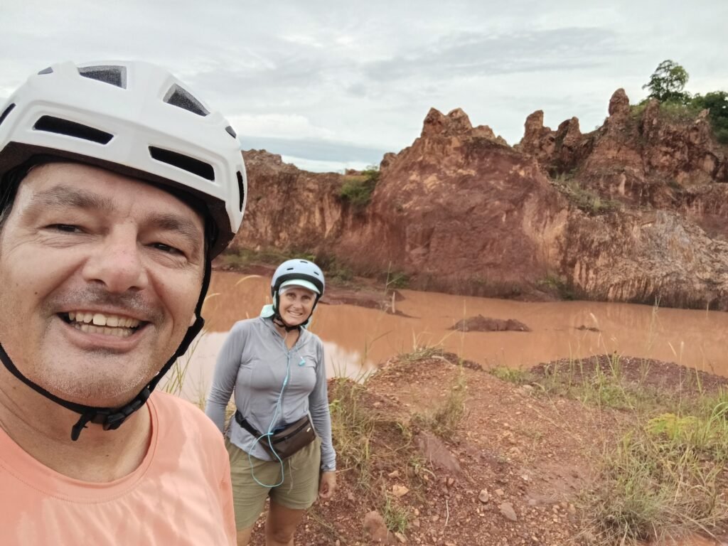 Maurice and Joanna cycling Thailand